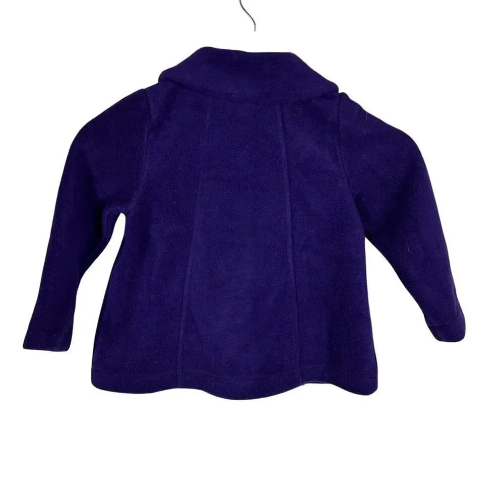 Gymboree Purple Bow Collar Coat 2T-3T